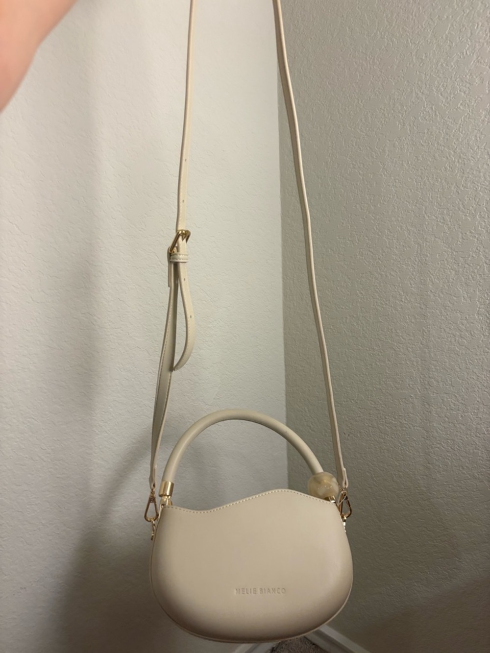 Melie Biianco Cream Mini Top-Handle Bag - Picture 4 of 5